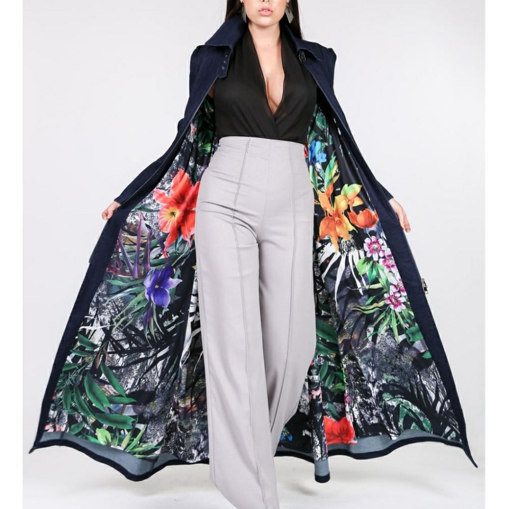 Denim Trench Coat
